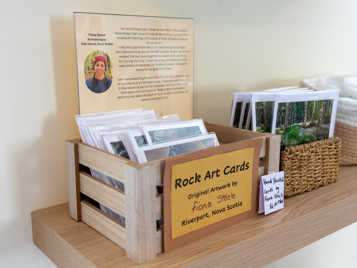 Rock Art Cards — original hand-painted note cards by Nova Scotia artist Fiona Steele, with a portion of proceeds going to the Make-A-Wish Foundation